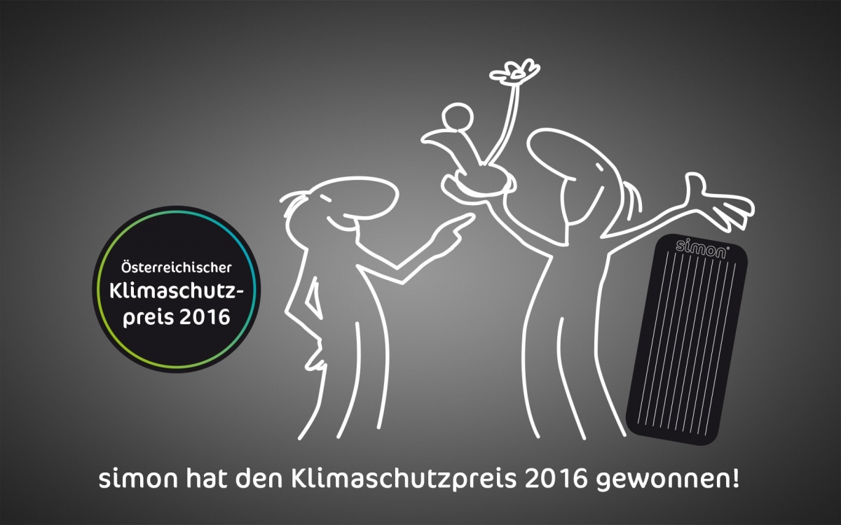 simon - Dein Minikraftwerk hat den Klimaschutzpreis 2016 gewonnen.