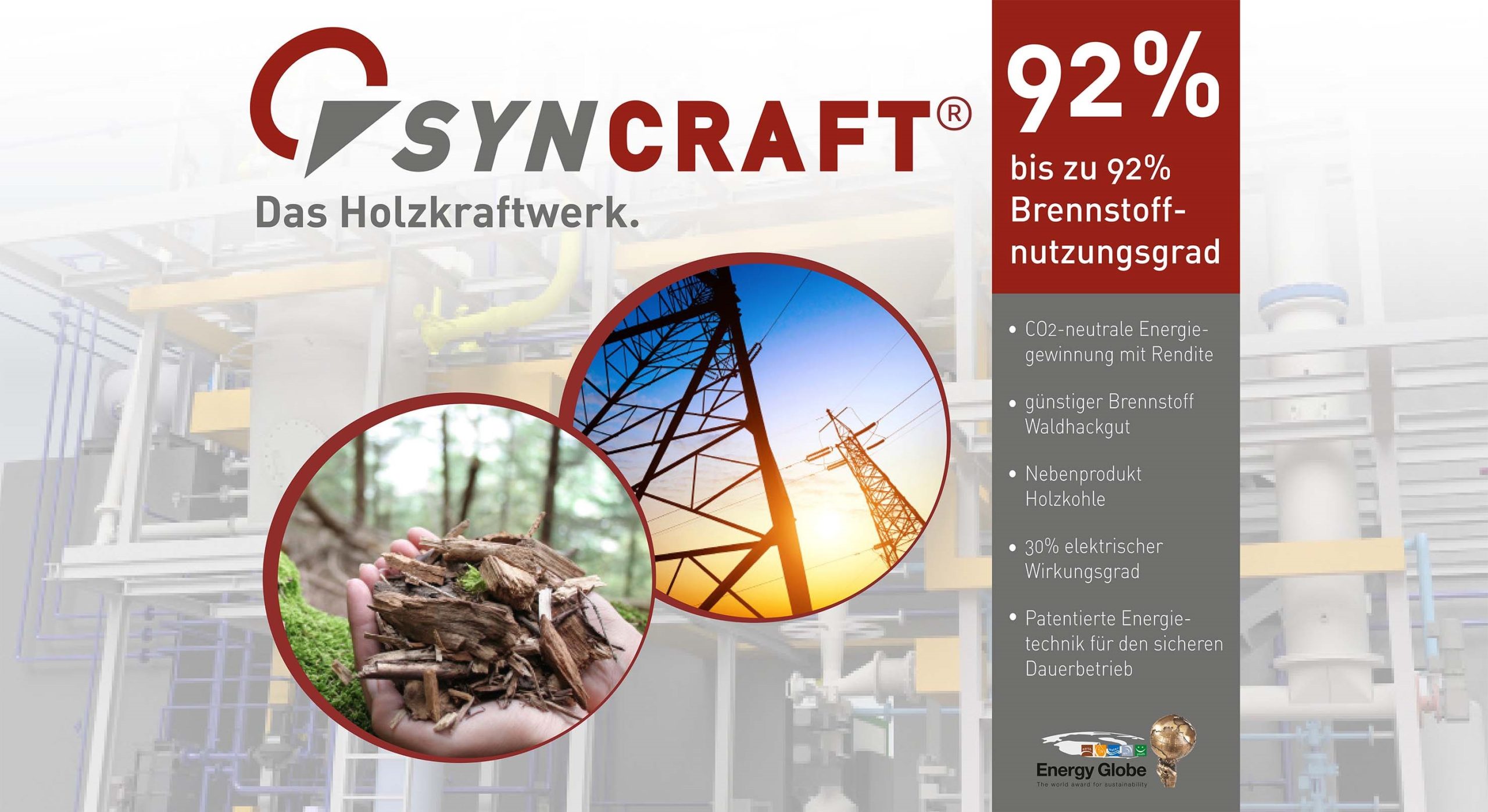 Syncraft (R) Das Holzkraftwerk und seine Vorteile.