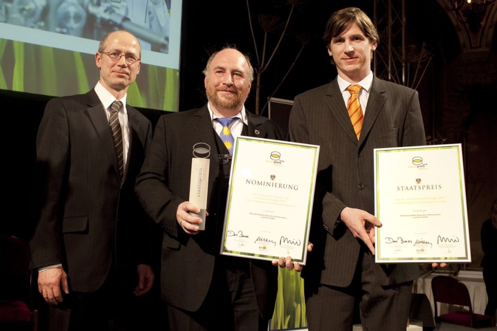 From left to right: Secretary General Herbert Kasser, Dieter Meissner, Wolfgang Ressler