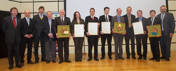 Group photo of the winners of Staatspreis 2008