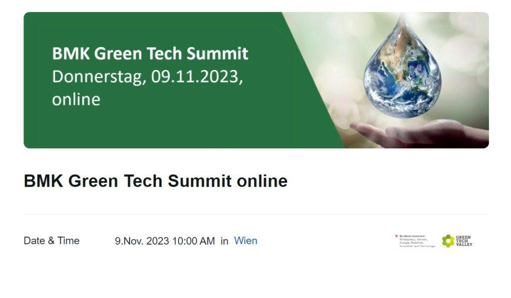 BMK Green Tech Summit - Nov23