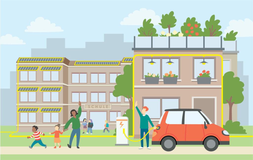 Erneuerbare-Energiegemeinschaft_Illustration