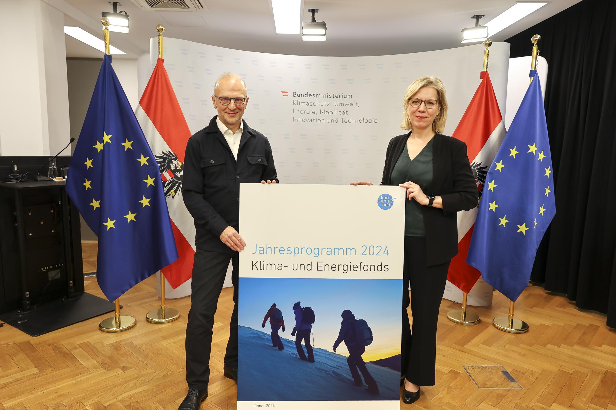 Jahresprogramm_Klimafonds - Bernd Vogl, Leonore Gewessler